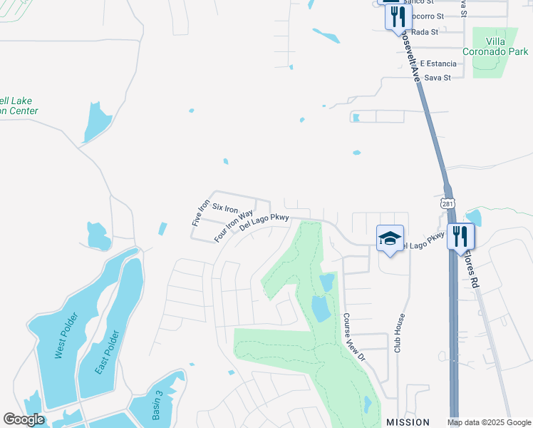 map of restaurants, bars, coffee shops, grocery stores, and more near 11215 Two Iron in San Antonio