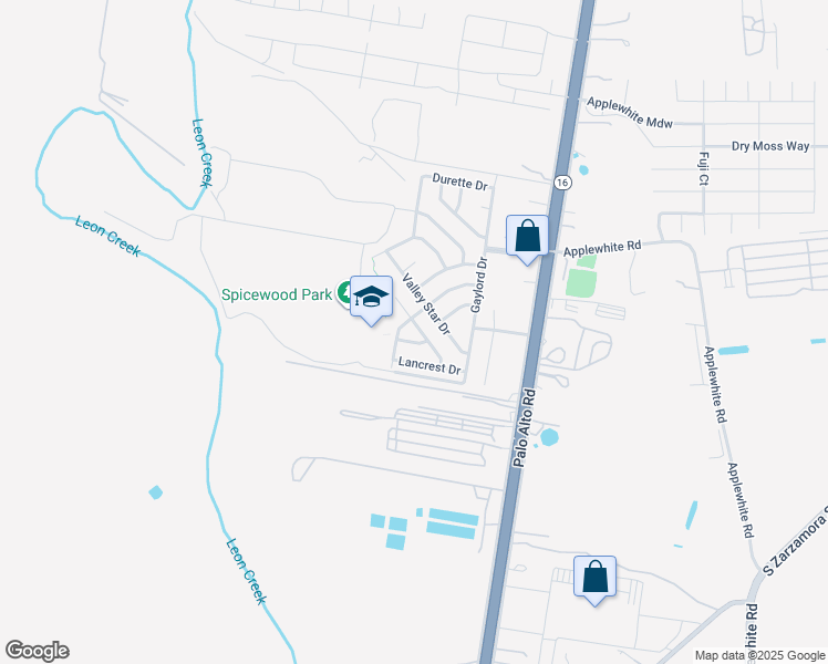 map of restaurants, bars, coffee shops, grocery stores, and more near 3114 Winsome Lane in San Antonio