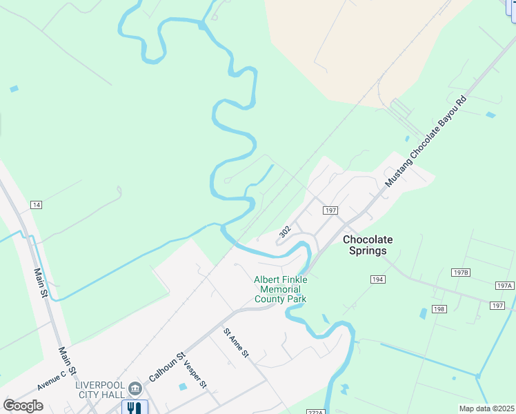 map of restaurants, bars, coffee shops, grocery stores, and more near 7818 Bayou Drive in Alvin