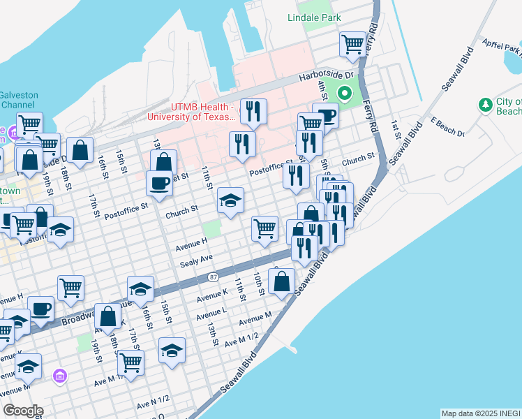 827 Winnie Street, Galveston TX Walk Score