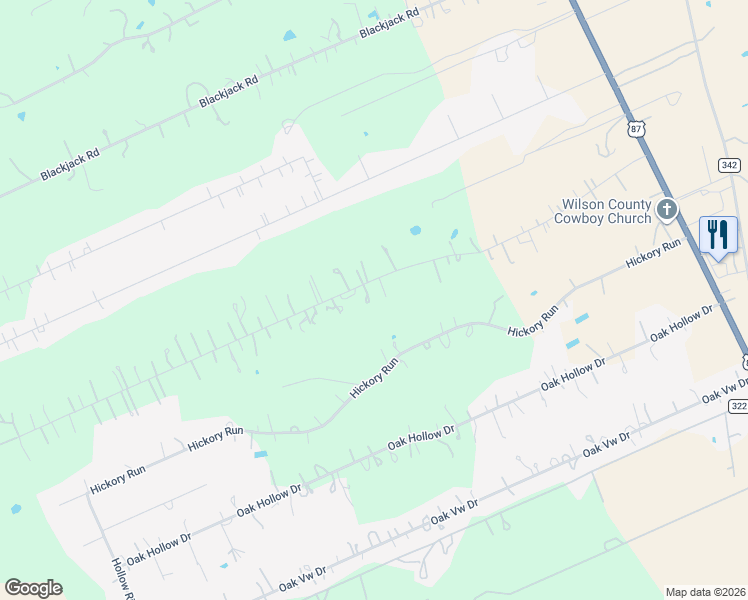 map of restaurants, bars, coffee shops, grocery stores, and more near 175 Ranch Country Drive in La Vernia