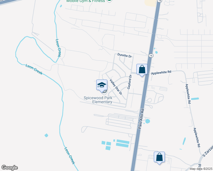 map of restaurants, bars, coffee shops, grocery stores, and more near 11207 Highcrest Drive in San Antonio