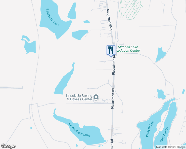 map of restaurants, bars, coffee shops, grocery stores, and more near 11095 Pleasanton Road in San Antonio