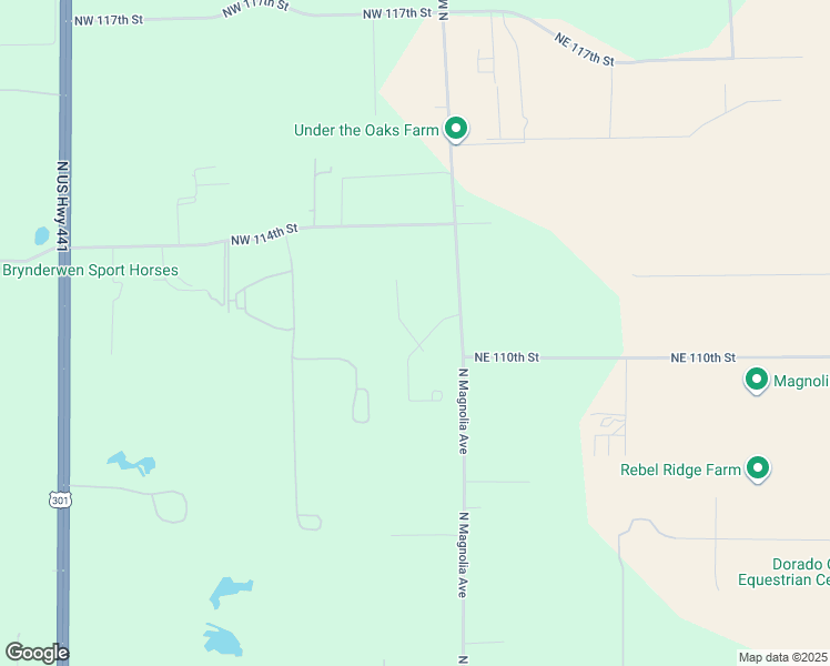 map of restaurants, bars, coffee shops, grocery stores, and more near 11080 North Magnolia Avenue in Ocala
