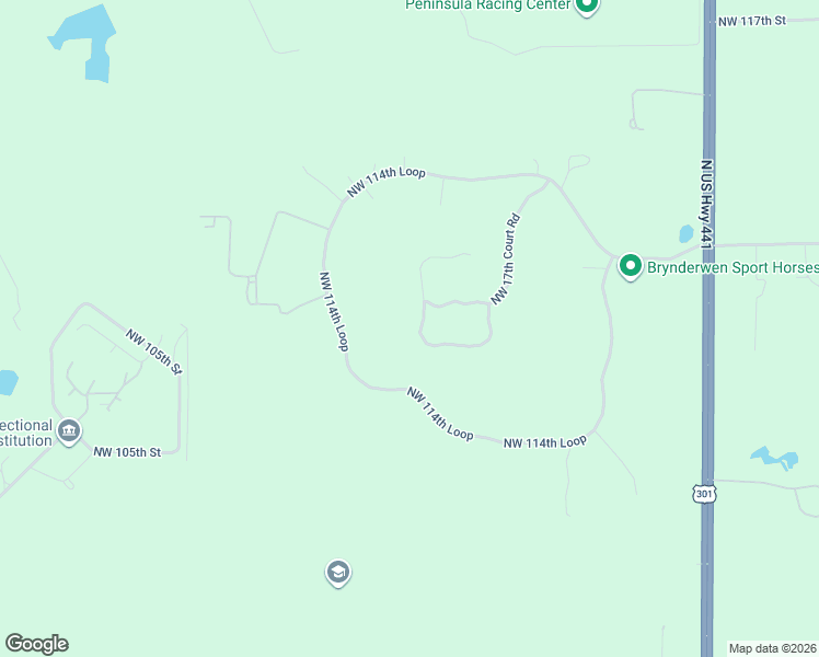 map of restaurants, bars, coffee shops, grocery stores, and more near 1989 Northwest 111th Loop in Ocala