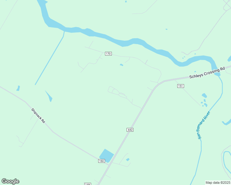 map of restaurants, bars, coffee shops, grocery stores, and more near 11747 Farm to Market Road 442 in Boling-Iago