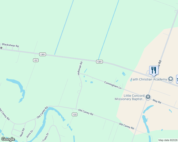 map of restaurants, bars, coffee shops, grocery stores, and more near 4403 County Road 155 in Wharton