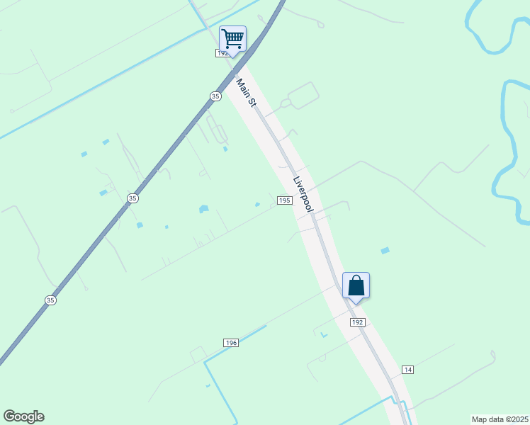 map of restaurants, bars, coffee shops, grocery stores, and more near 8510 County Road 195 in Liverpool