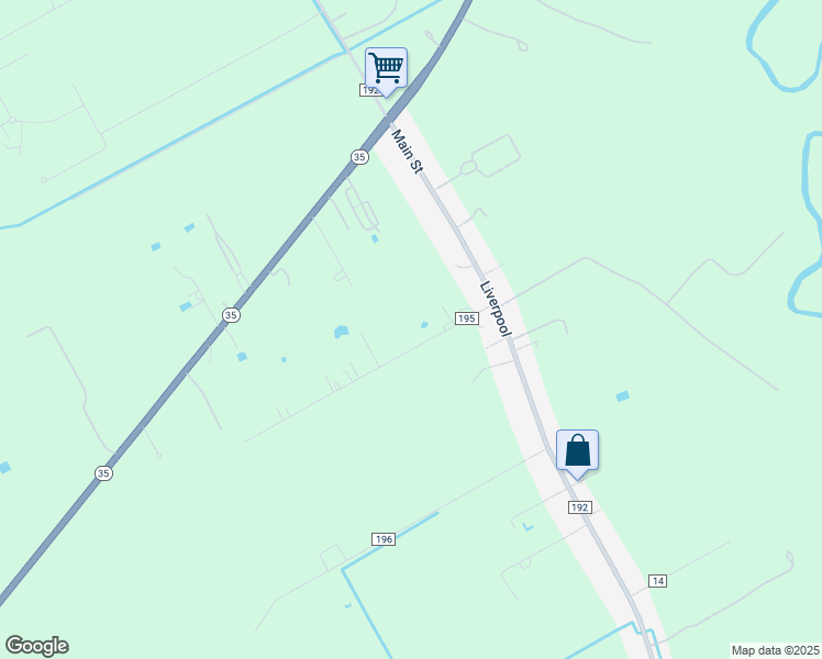 map of restaurants, bars, coffee shops, grocery stores, and more near 8510 County Road 195 in Liverpool