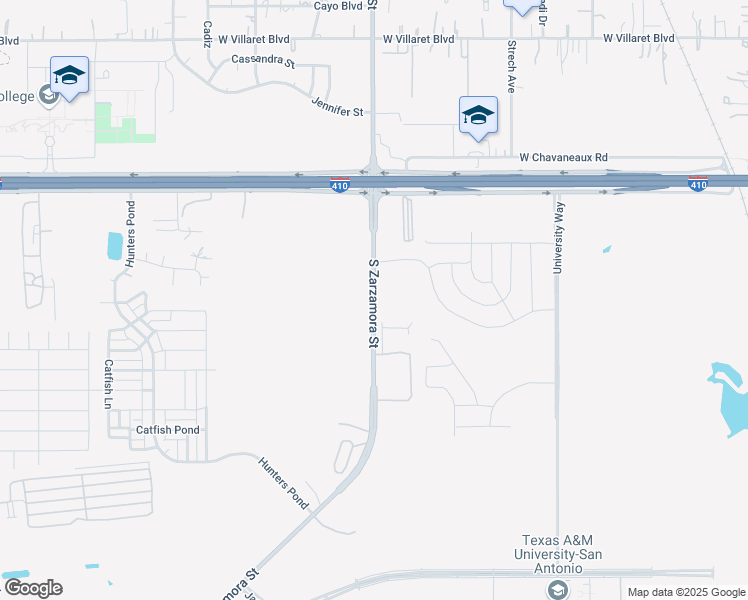 map of restaurants, bars, coffee shops, grocery stores, and more near 10192 South Zarzamora Street in San Antonio