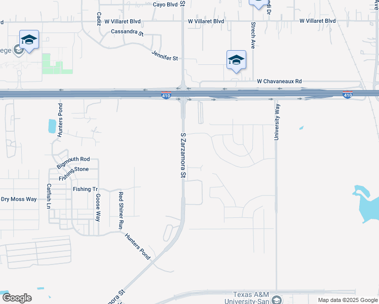 map of restaurants, bars, coffee shops, grocery stores, and more near 10192 South Zarzamora Street in San Antonio