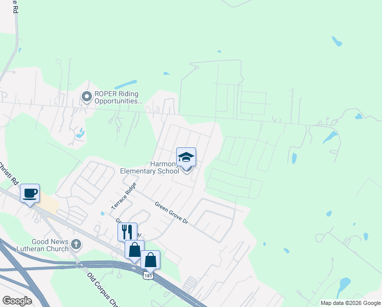 map of restaurants, bars, coffee shops, grocery stores, and more near 10563 green rock drive in San Antonio