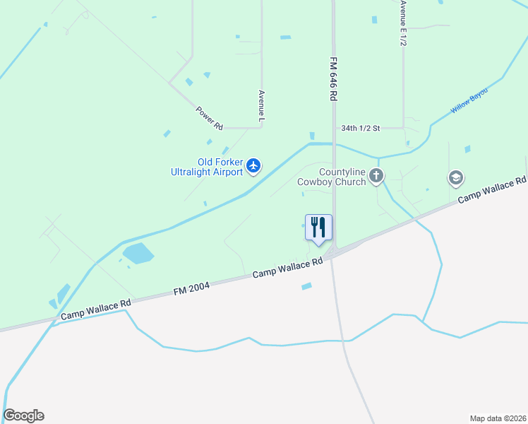 map of restaurants, bars, coffee shops, grocery stores, and more near 8916 Farm to Market Road 646 in Santa Fe