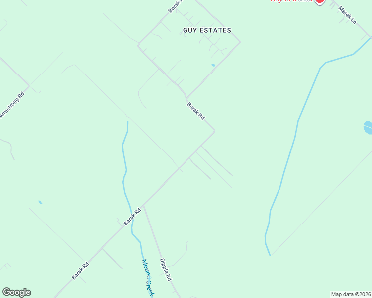 map of restaurants, bars, coffee shops, grocery stores, and more near 15114 Barak Road in Guy