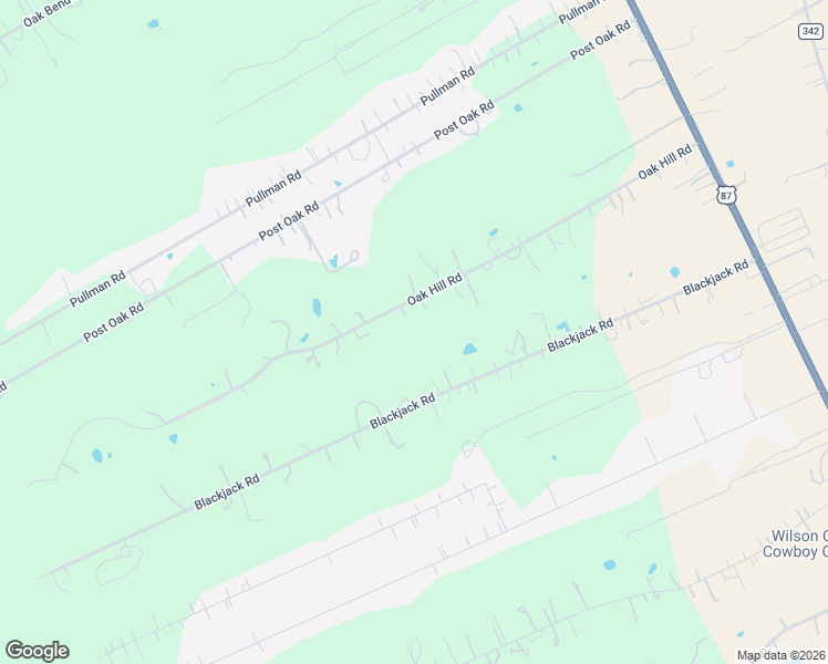 map of restaurants, bars, coffee shops, grocery stores, and more near 149 Oak Hill Road in La Vernia