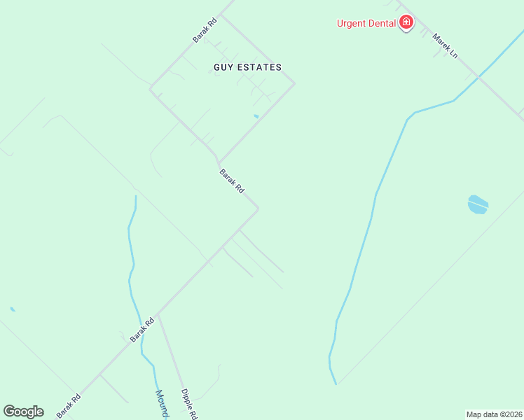 map of restaurants, bars, coffee shops, grocery stores, and more near 15114 Barak Road in Guy