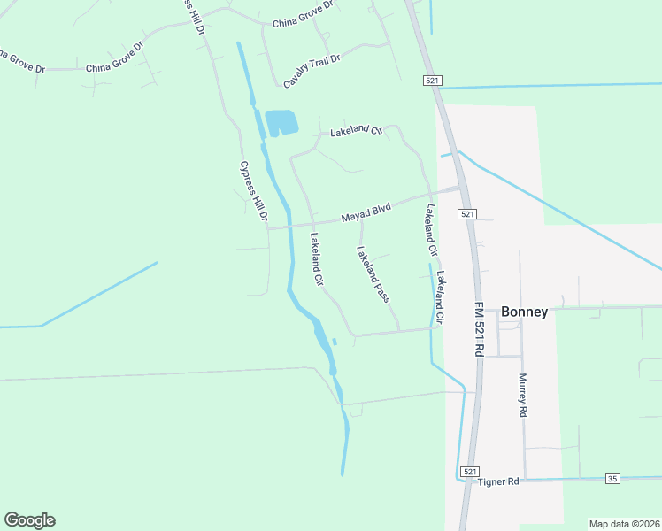 map of restaurants, bars, coffee shops, grocery stores, and more near 839 Lakeland Circle in Rosharon