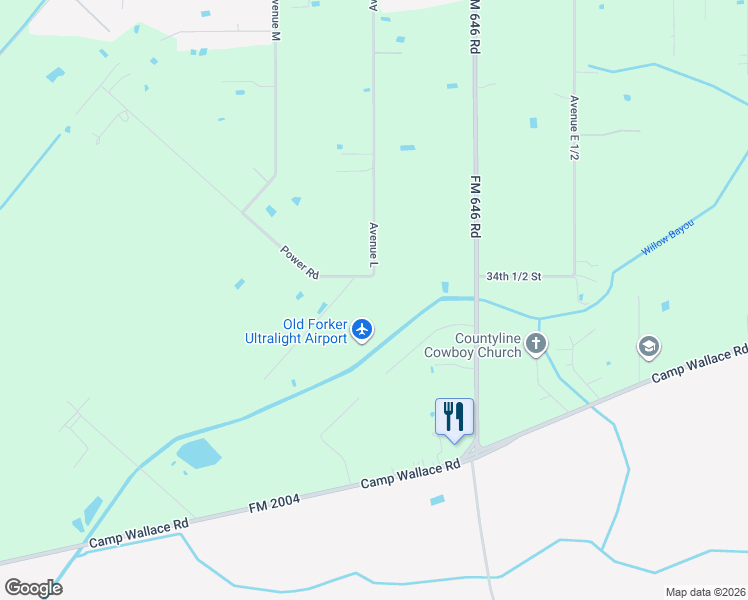 map of restaurants, bars, coffee shops, grocery stores, and more near 9020 Power Road in Santa Fe