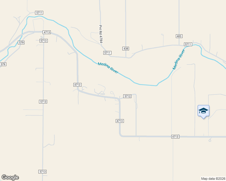 map of restaurants, bars, coffee shops, grocery stores, and more near 2686 County Road 4713 in LaCoste