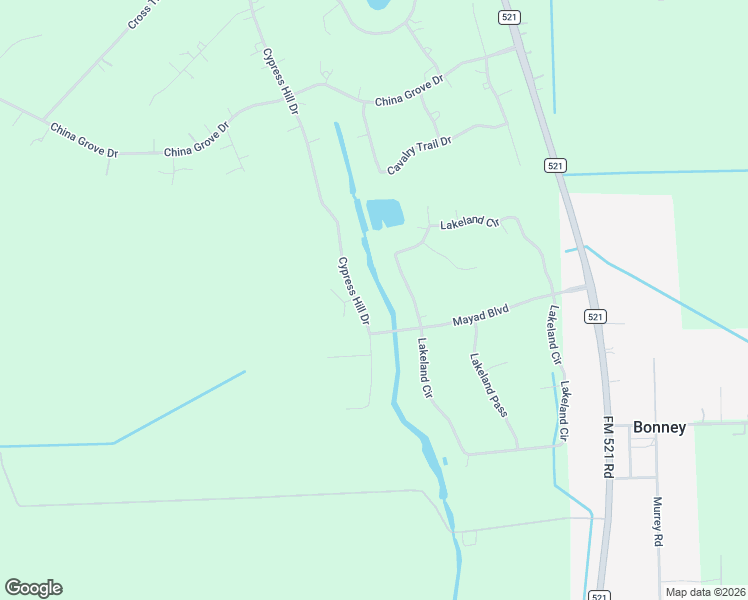 map of restaurants, bars, coffee shops, grocery stores, and more near 18303 Cypress Hill Drive in Rosharon