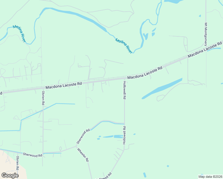 map of restaurants, bars, coffee shops, grocery stores, and more near 13310 Macdona Lacoste Road in Atascosa