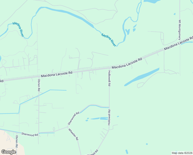 map of restaurants, bars, coffee shops, grocery stores, and more near 13310 Macdona Lacoste Road in Atascosa