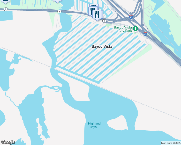 map of restaurants, bars, coffee shops, grocery stores, and more near 993 Bonita Drive in Hitchcock