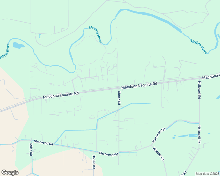 map of restaurants, bars, coffee shops, grocery stores, and more near 13816 Macdona Lacoste Road in Atascosa