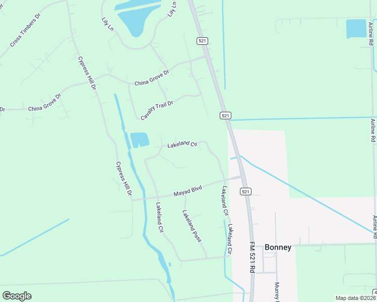 map of restaurants, bars, coffee shops, grocery stores, and more near 403 Lakeland Circle in Rosharon
