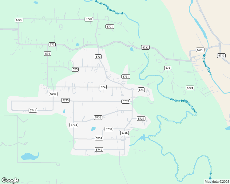 map of restaurants, bars, coffee shops, grocery stores, and more near 374 County Road 574 in Castroville