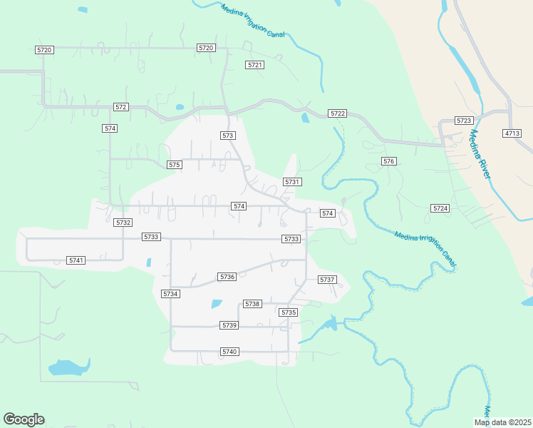 map of restaurants, bars, coffee shops, grocery stores, and more near 374 County Road 574 in Castroville