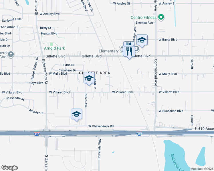 map of restaurants, bars, coffee shops, grocery stores, and more near 939 Rockwell Boulevard in San Antonio