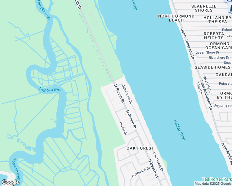 map of restaurants, bars, coffee shops, grocery stores, and more near 2 Willow Ct in Ormond Beach