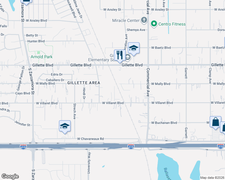 map of restaurants, bars, coffee shops, grocery stores, and more near 9507 Butterfly Bend in San Antonio