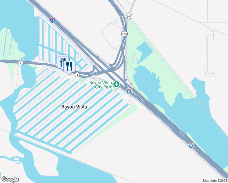 map of restaurants, bars, coffee shops, grocery stores, and more near 859 Bonita Drive in Hitchcock