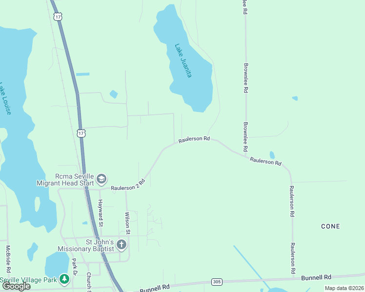 map of restaurants, bars, coffee shops, grocery stores, and more near 390 Steele Road in Seville