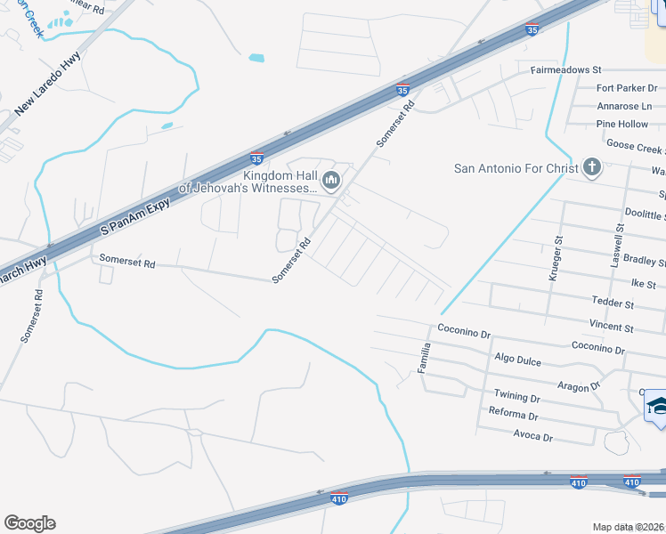 map of restaurants, bars, coffee shops, grocery stores, and more near 9402 Graze Branch in San Antonio