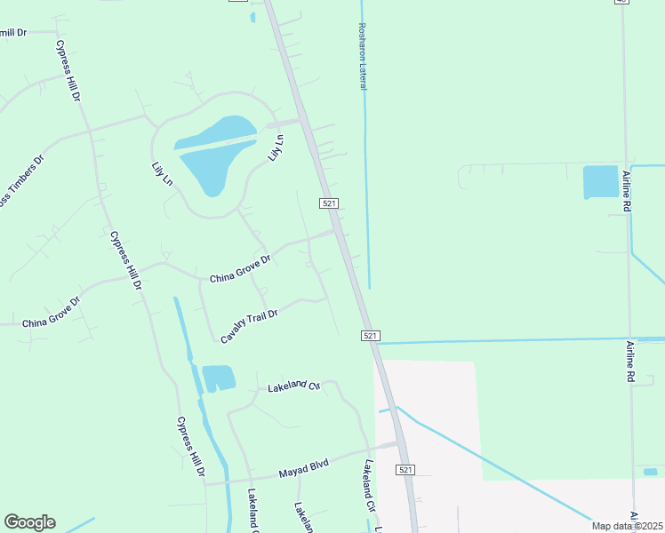 map of restaurants, bars, coffee shops, grocery stores, and more near 17815 Shiloh Ridge Drive in Rosharon