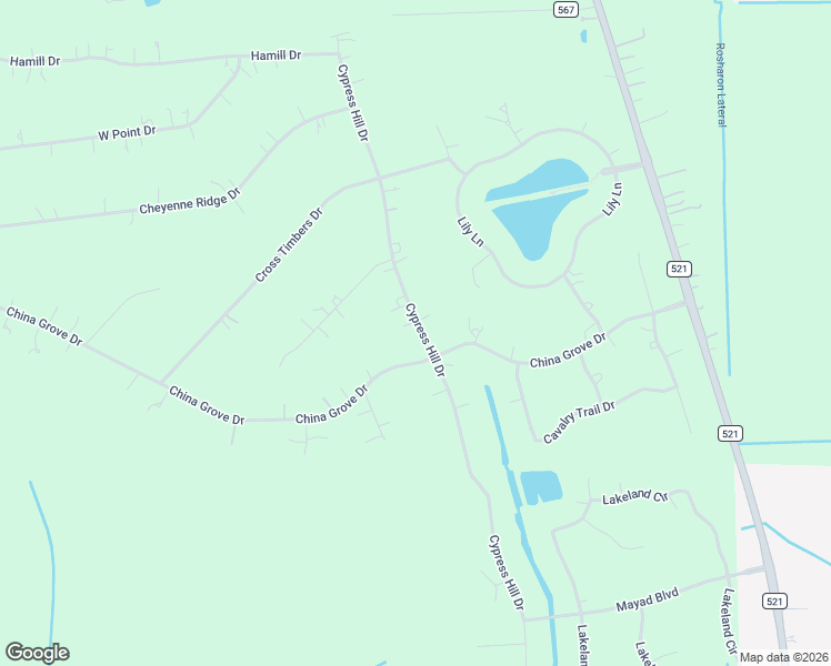 map of restaurants, bars, coffee shops, grocery stores, and more near 17714 Cypress Hill Drive in Rosharon