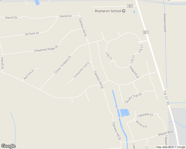 map of restaurants, bars, coffee shops, grocery stores, and more near 715 Comanche Trail Drive in Rosharon