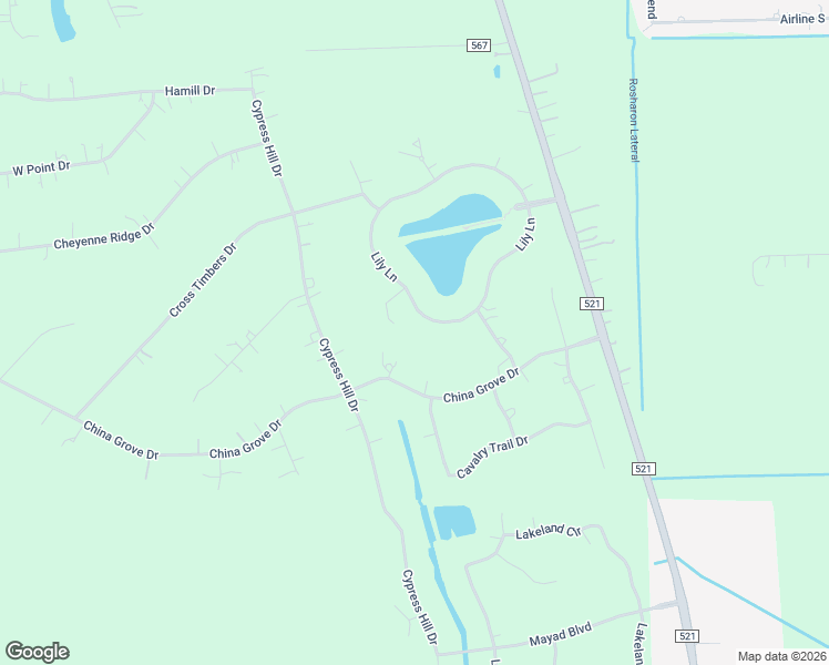 map of restaurants, bars, coffee shops, grocery stores, and more near 626 Lily Lane in Rosharon