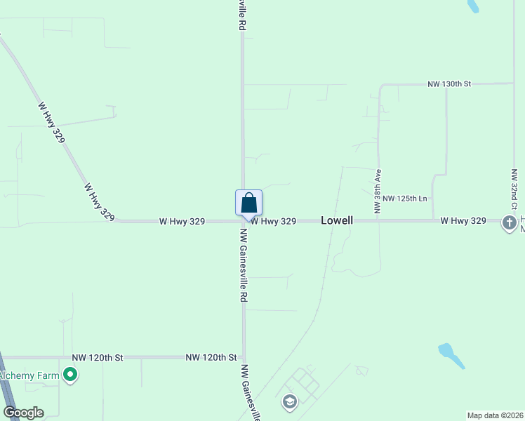 map of restaurants, bars, coffee shops, grocery stores, and more near 4275 West Highway 329 in Reddick