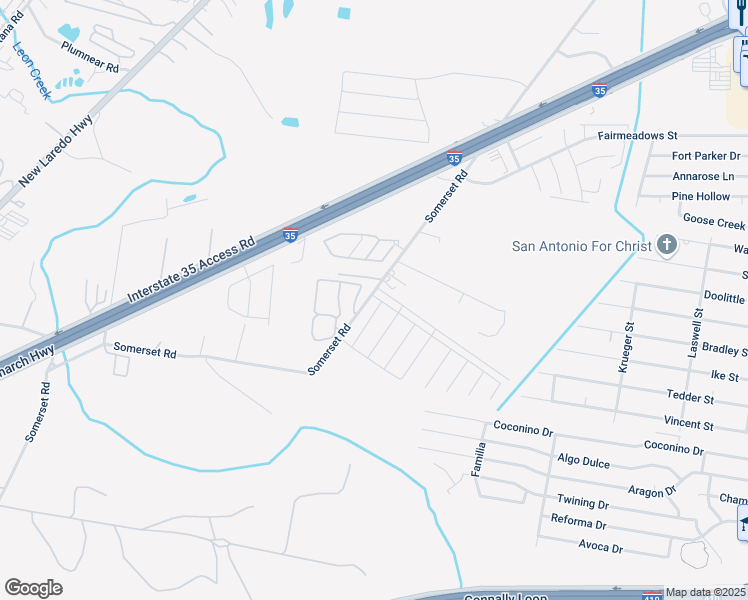 map of restaurants, bars, coffee shops, grocery stores, and more near 4019 Somers Crest in San Antonio