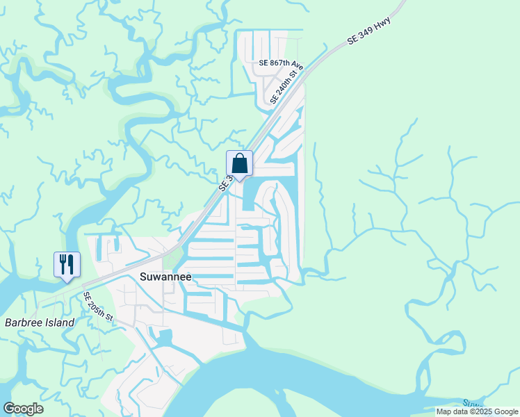 map of restaurants, bars, coffee shops, grocery stores, and more near Leon Dr in Dixie