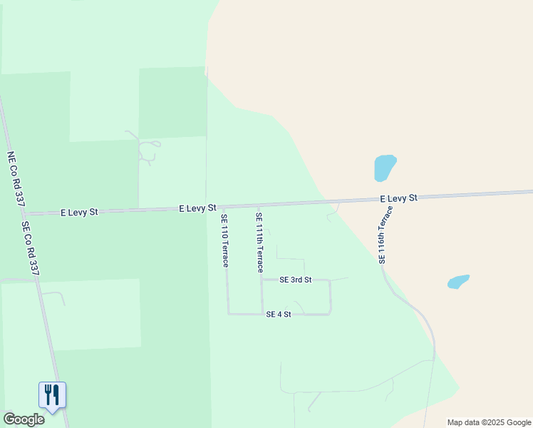 map of restaurants, bars, coffee shops, grocery stores, and more near 11250 East Levy Street in Williston