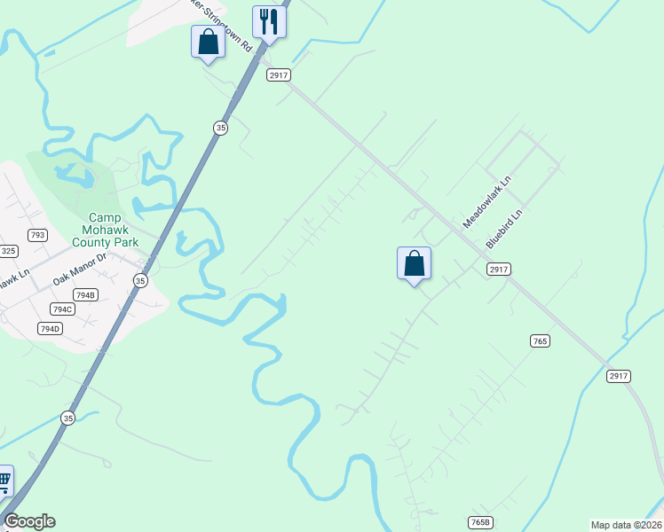 map of restaurants, bars, coffee shops, grocery stores, and more near 630 Farm to Market 2917 in Alvin