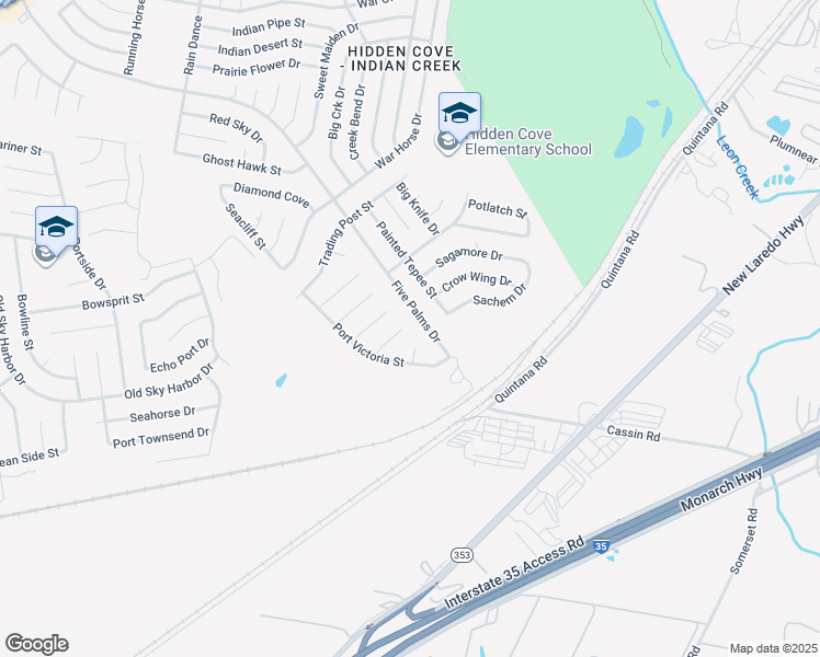 map of restaurants, bars, coffee shops, grocery stores, and more near 5310 Light House Cove in San Antonio