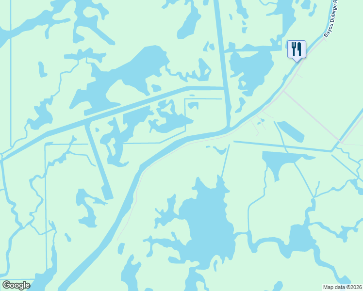 map of restaurants, bars, coffee shops, grocery stores, and more near 3282 Bayou Dularge Road in Terrebonne Parish