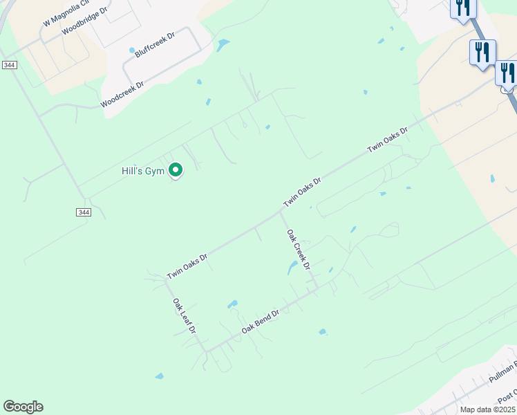 map of restaurants, bars, coffee shops, grocery stores, and more near 304 Twin Oaks Drive in La Vernia