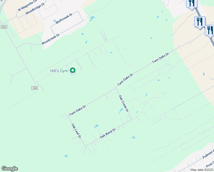 map of restaurants, bars, coffee shops, grocery stores, and more near 304 Twin Oaks Drive in La Vernia